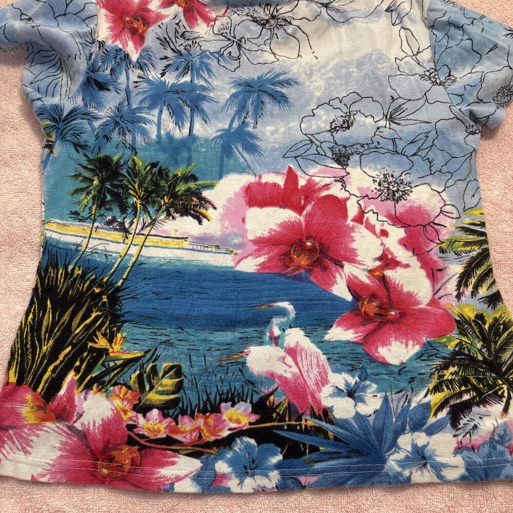 vintage beaded floral baby tee - Picture 2 of 5